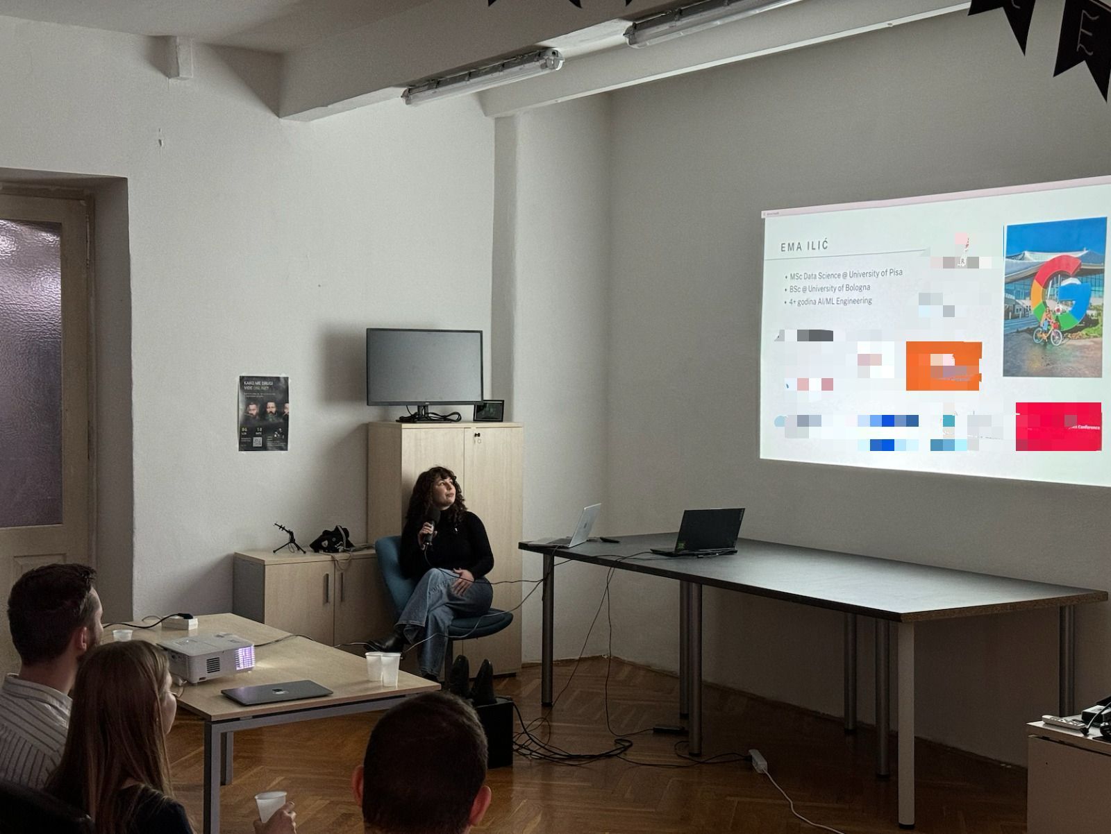 Ema Ilic presenting RAG pipelines at Tech City Pula